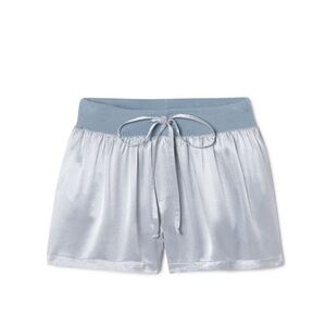 PJ Harlow Satin Blue sleep shorts